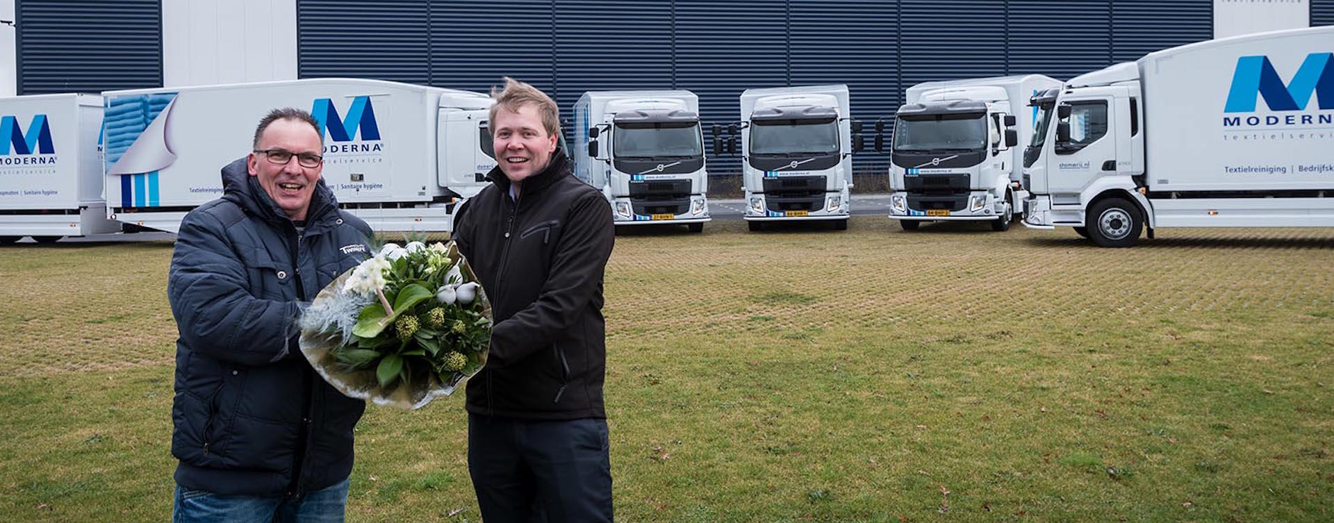 Moderna Textielservice breidt uit met vijf Volvo FL-bakwagens