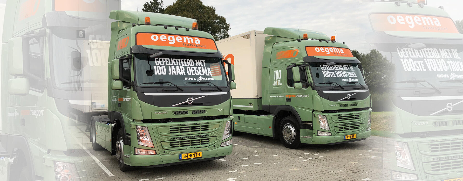 2 x 100 bij Oegema Transport