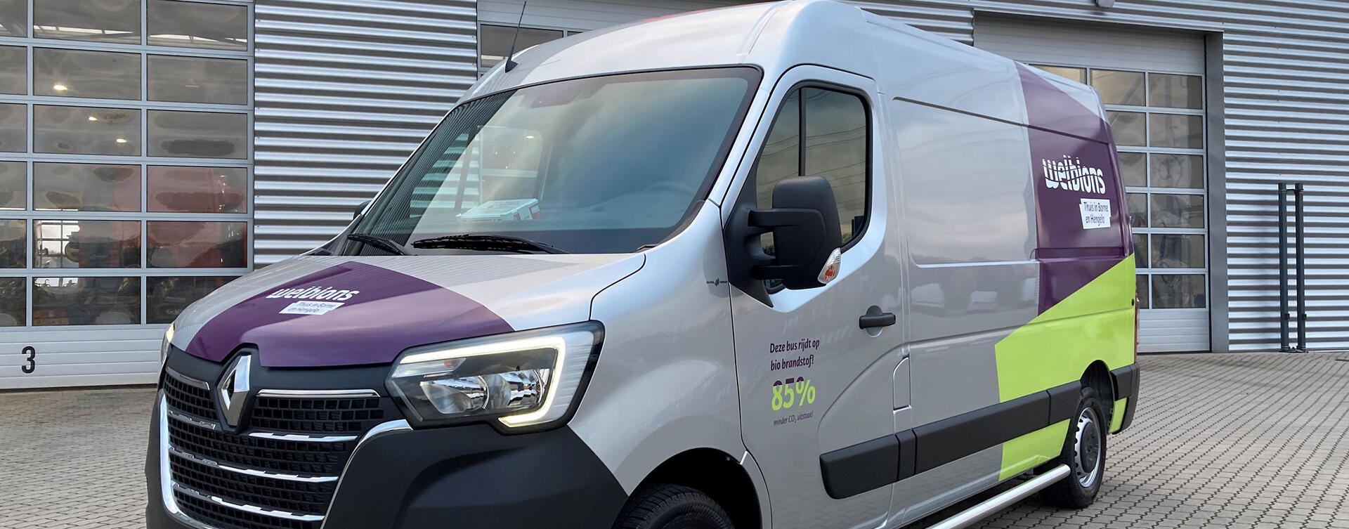 Corporatie Welbions duurzaam op weg met Renault Masters op biodiesel