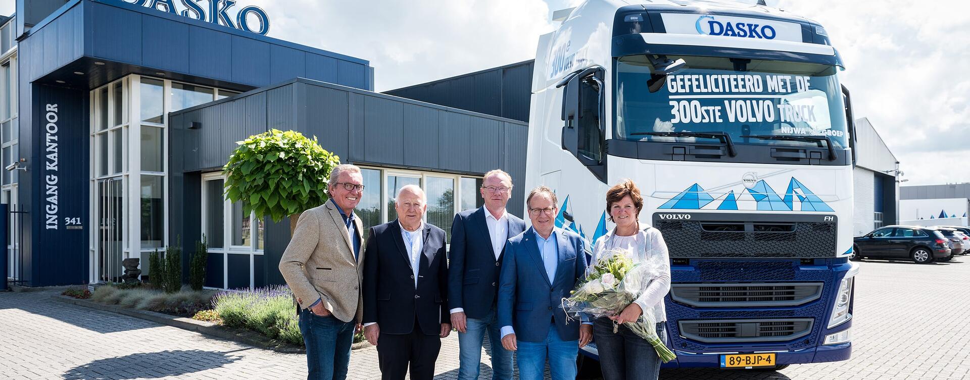 300ste Volvo-truck voor Dasko Groep