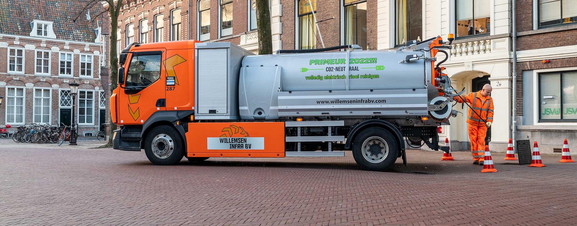 Wereldprimeur: Renault Trucks E-Tech D als rioolvoertuig