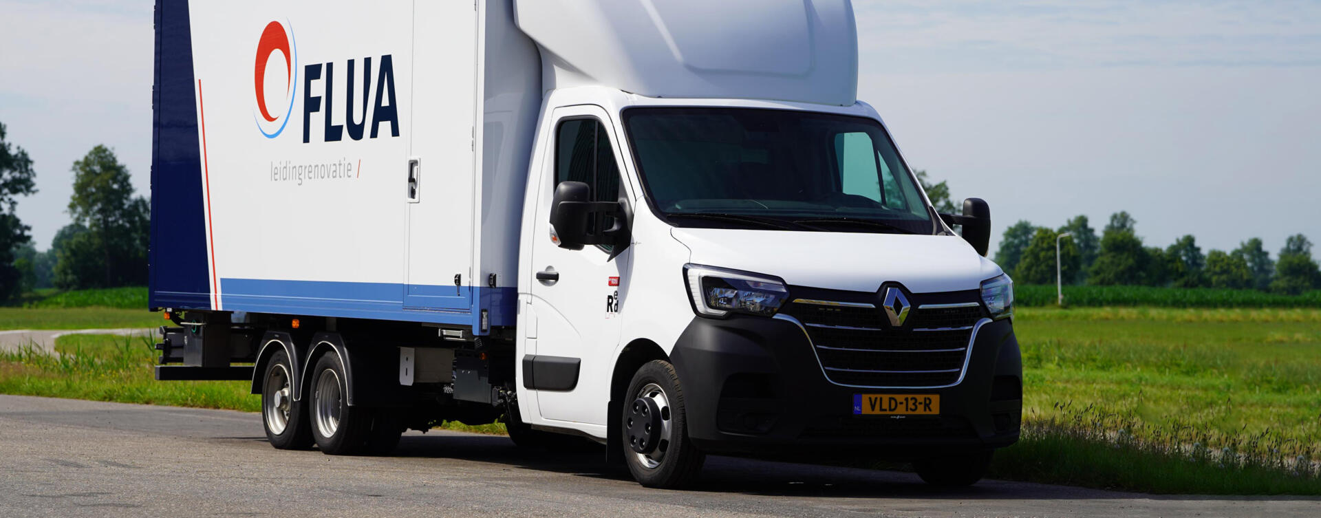 Renault Master met hoog laadvermogen voor FLUA leidingrenovatie