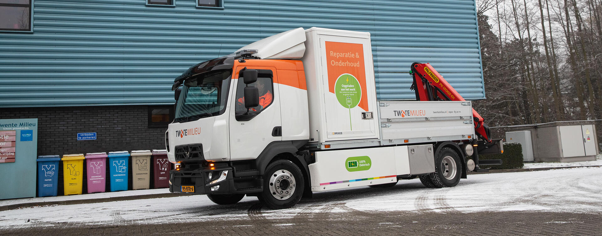 Twente Milieu zet elektrische Renault Trucks D E-Tech in als mobiele werkplaats