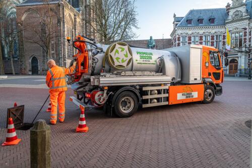 Reinigen riool Domplein Utrecht