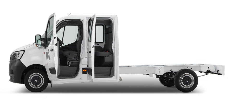 Renault master chassis cabine met dubbele cabine
